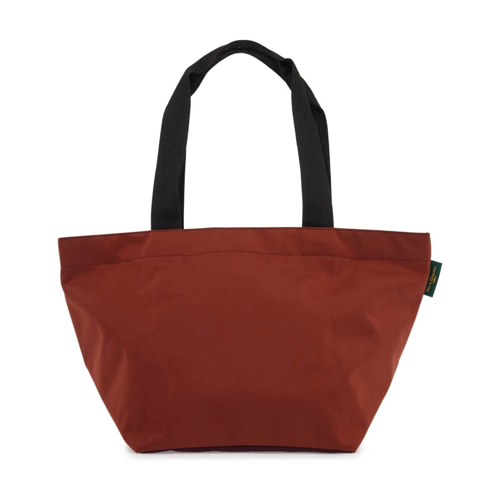 Hervé Chapelier Färgblock Nylon Toteväska Red, Dam