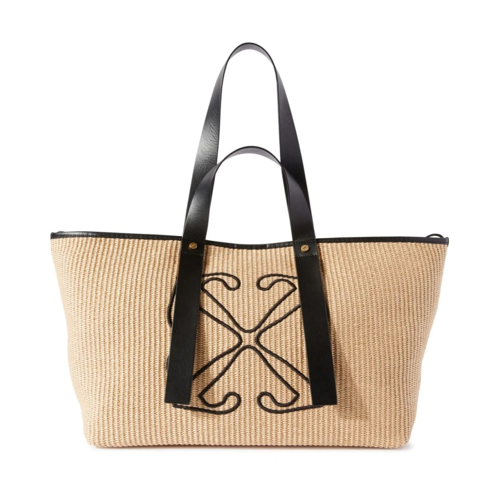 Off White Tote Bags Beige Dames
