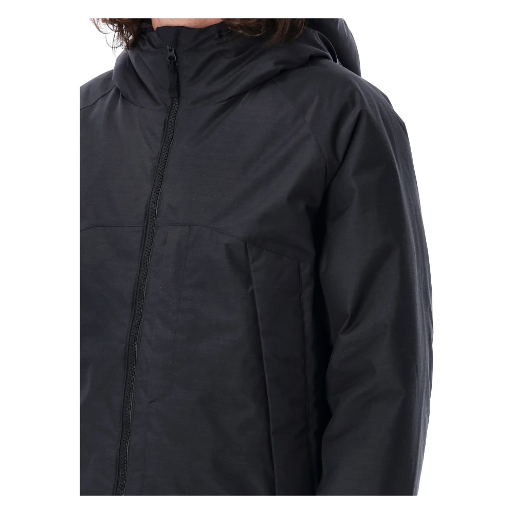 Snow Peak Zwarte Donsjas Hoge Kraag Black Heren