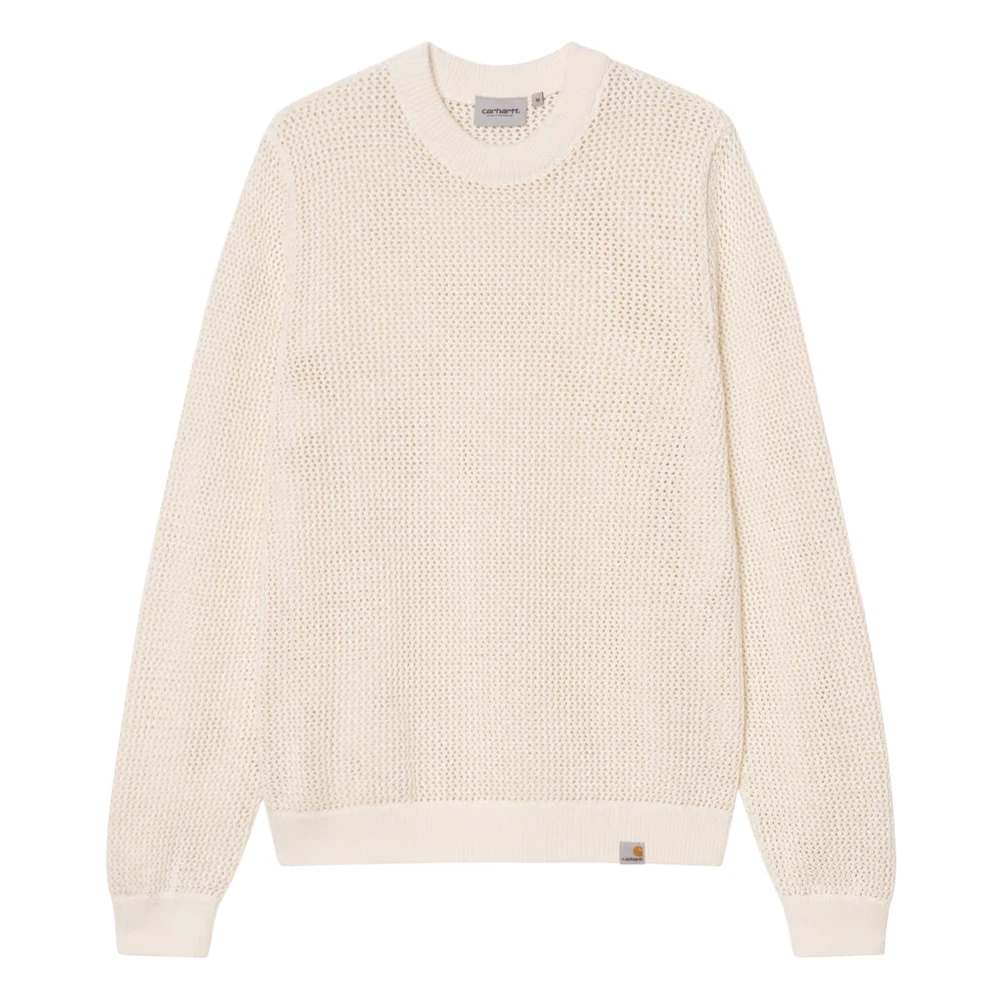 Carhartt Wip Men's Beige Stockton Jumper - Round-Neck Knitwear - Xl - Knitwear