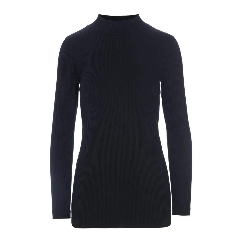 Bitte Kai Rand Globe Rib High Neck Blouse Zwart Black Dames