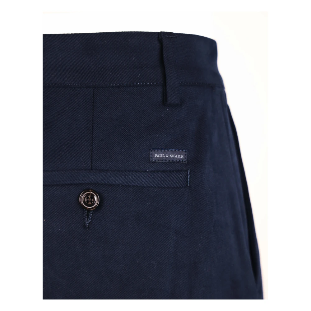 PAUL & SHARK Blauwe Sweater Chino Fit Regular Rits Blue Heren