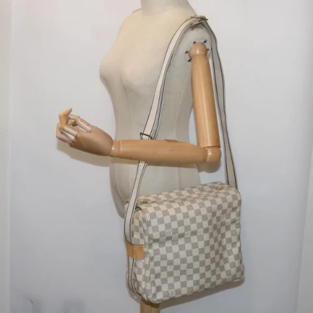 Louis Vuitton Vintage Pre-owned Canvas shoulder-bags White Dames