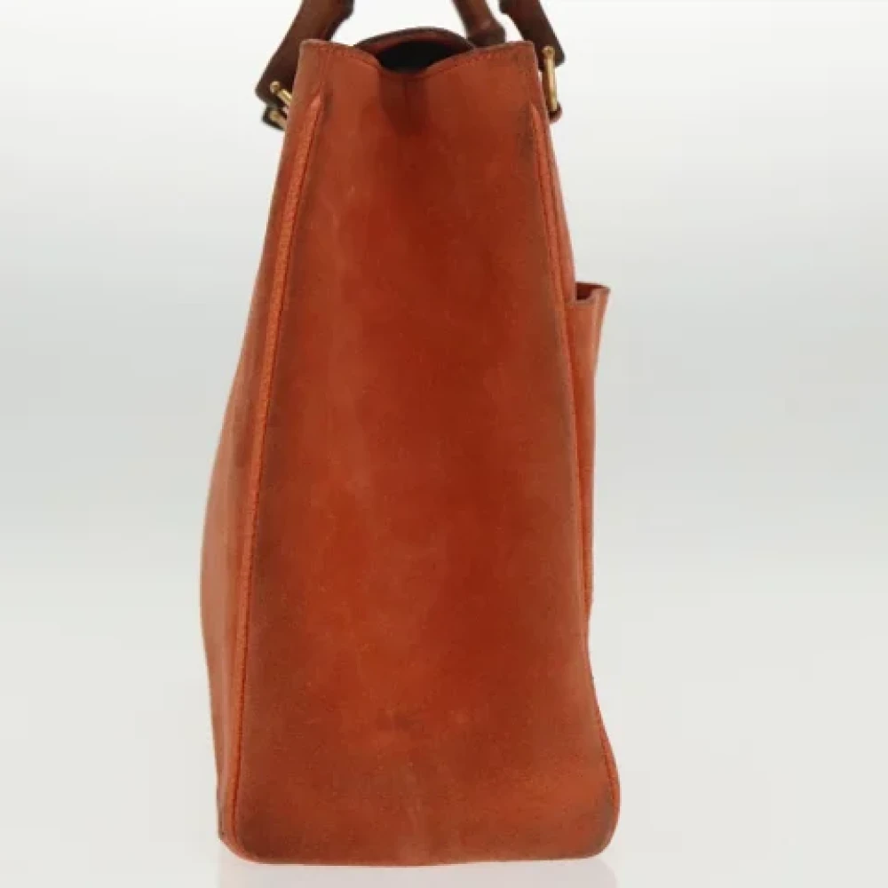 Gucci Vintage Pre-owned Suede handbags Orange Dames
