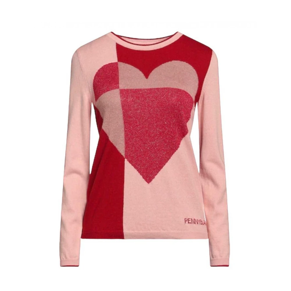 Pennyblack Katoen en wol gebreide trui Pink Dames