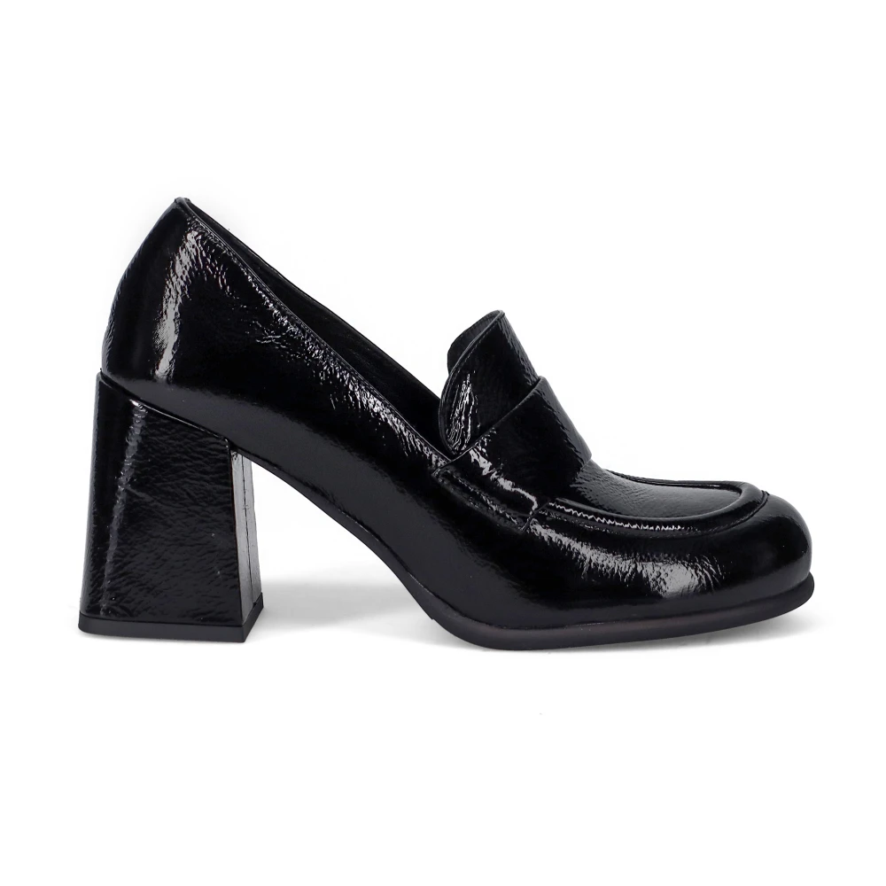 Elegante svarte flate sko