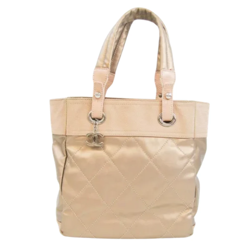 Chanel Vintage Pre-owned Canvas chanel-bags Yellow Dames