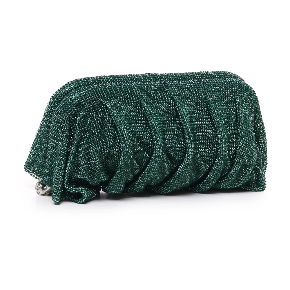 Benedetta Bruzziches Groene Mesh Clutch Tas Gemaakt in Italië Green Dames