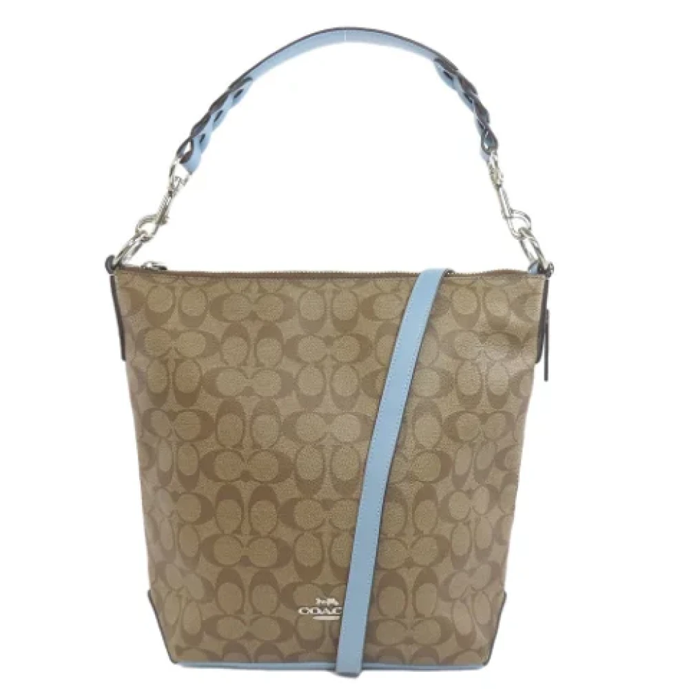 Coach Pre-owned Canvas shoulder-bags Brown Dames
