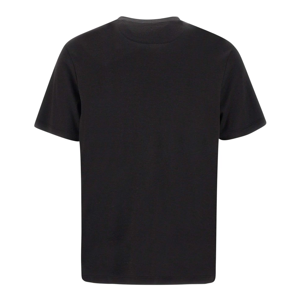 PAUL & SHARK Zwart Katoenblend T-shirt met Logo Black Heren