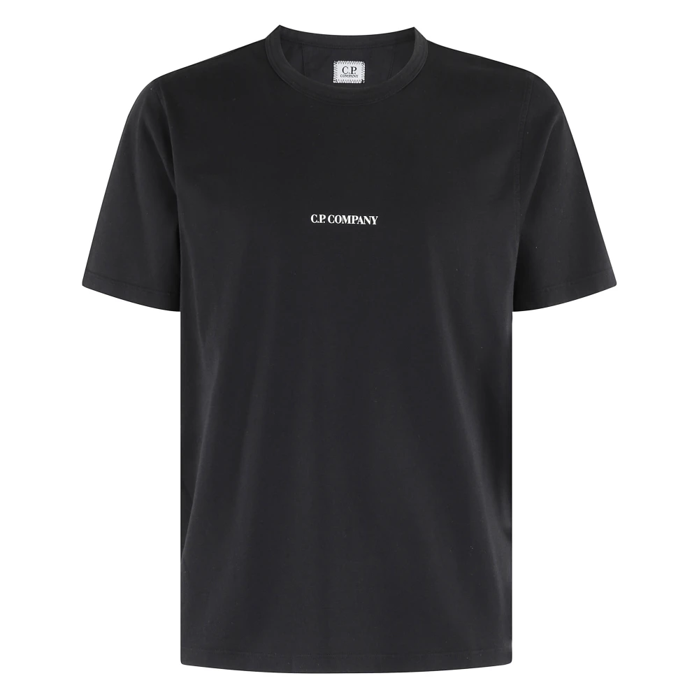 C.P. Company Logo T-shirt in Jersey-stijl Black Heren