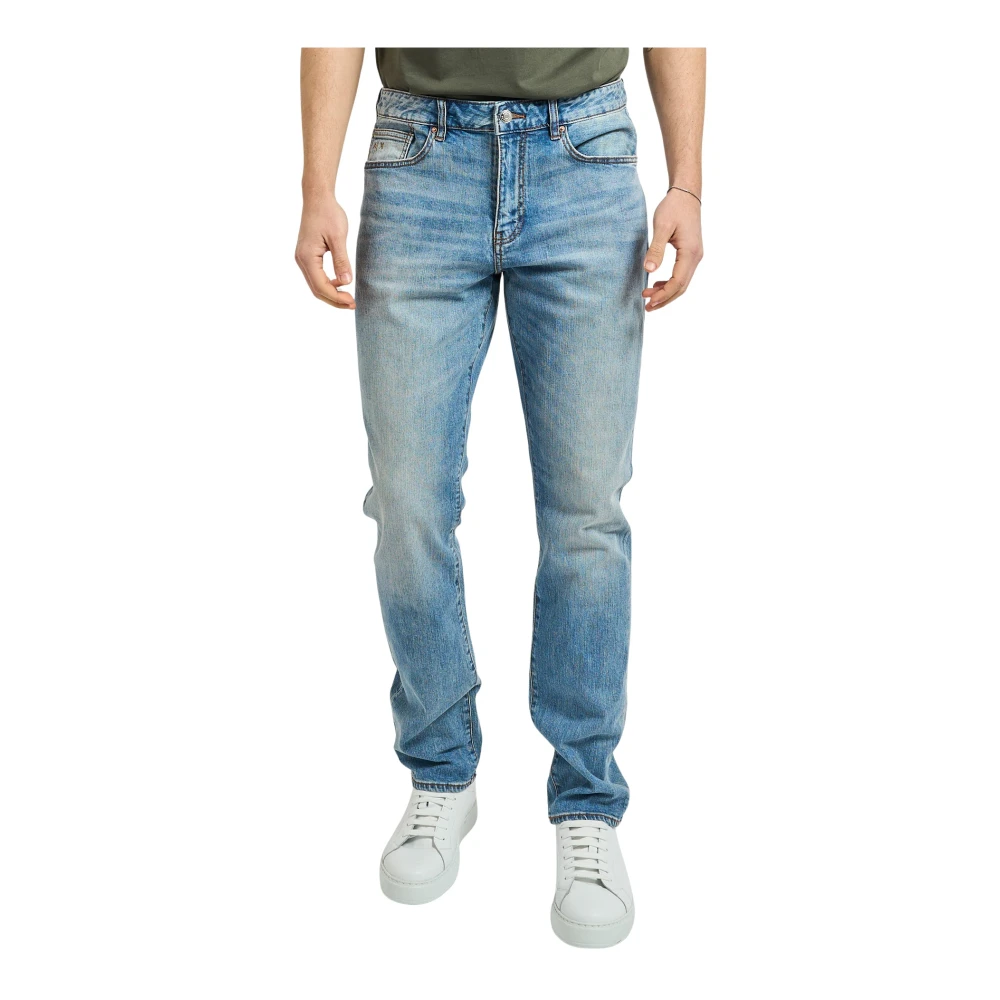Armani Exchange Herr Blå Jeans W38, Bomull, Xm000070 Skinny Fit Jeans