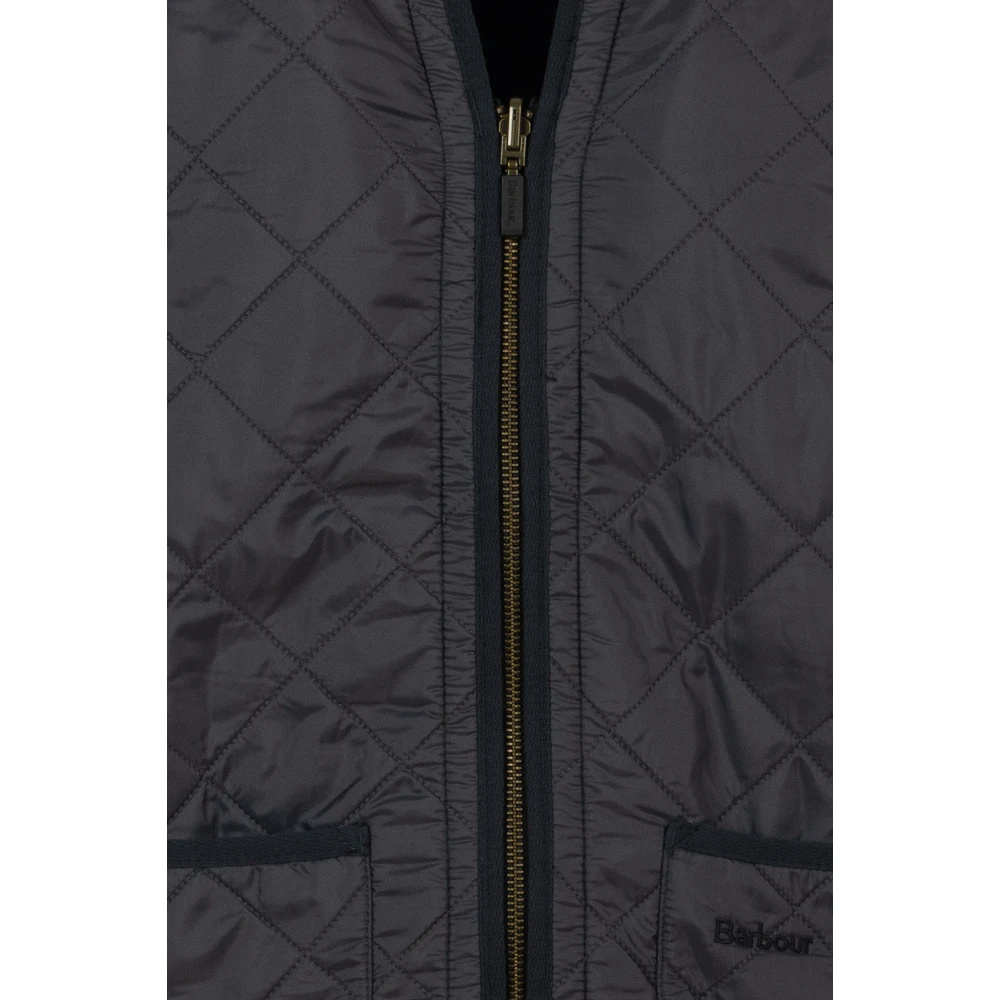 Barbour Blauwe Polarquilt Vest Rits Jas Blue Heren