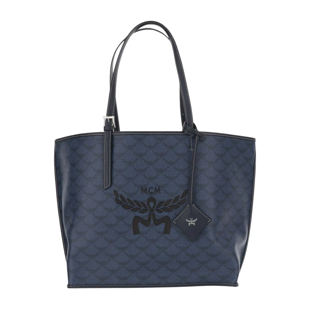 MCM Chic Tote Bags Blue Dames