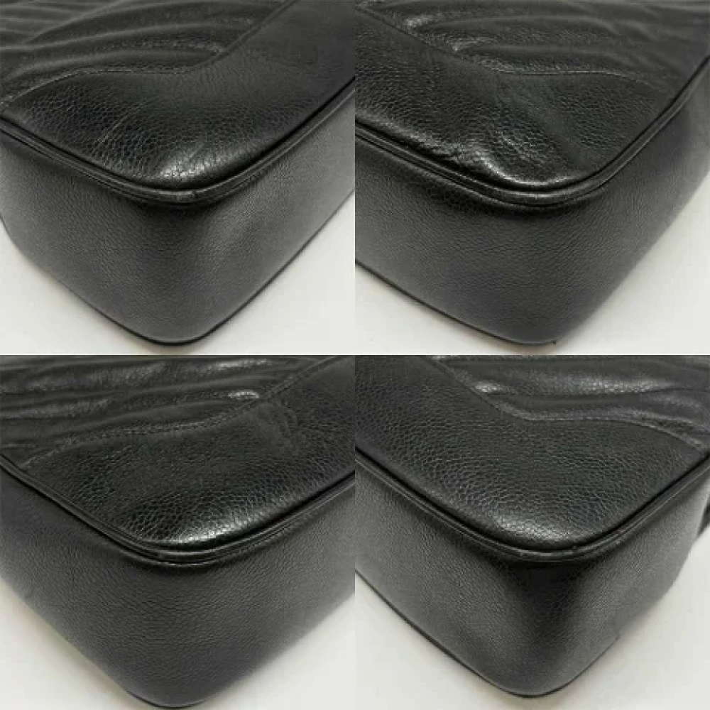 Chanel Vintage Pre-owned Leather handbags Black Dames
