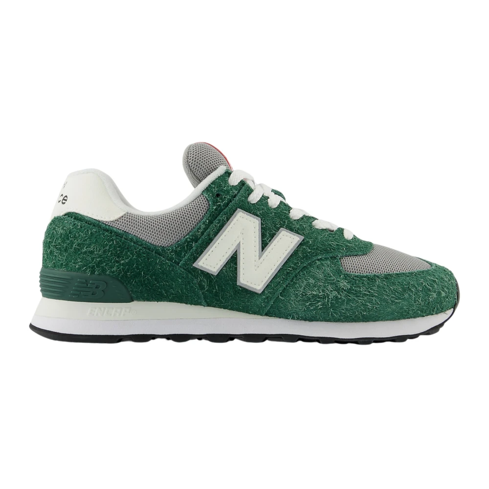 New Balance Suède Veterschoenen met Synthetische Inzetstukken Heren Schoenen Groen