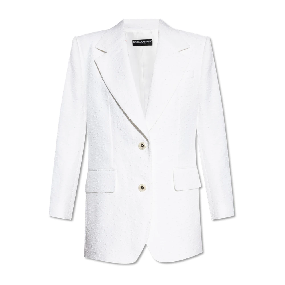 Dolce & Gabbana Tweed jas White Dames