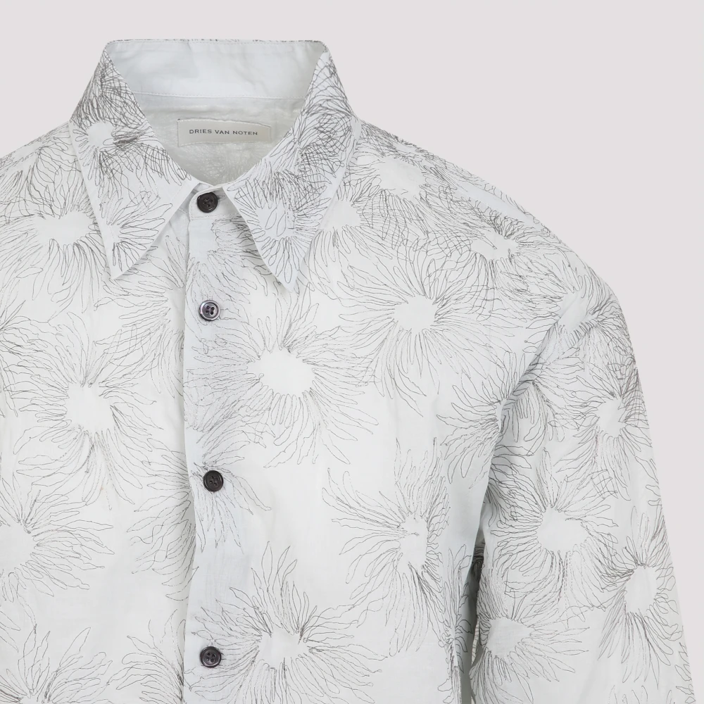 Dries Van Noten Groen Stijlvol Herenshirt Multicolor Heren