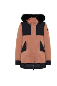 Parka With Black Inserts