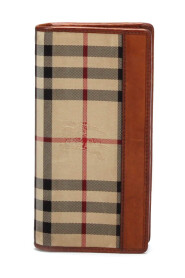 Pre-owned Haymarket Check Coated Canvas Long Wallet