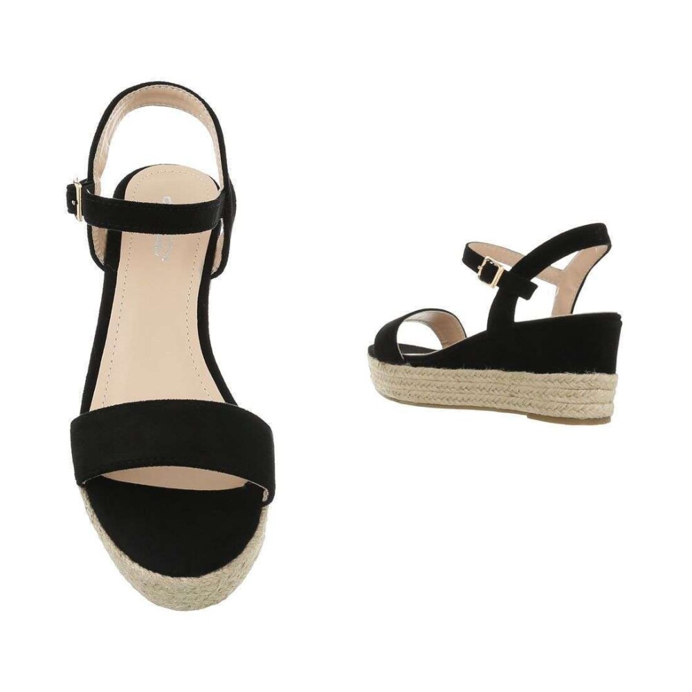 Sort Wedges Mulanka Wedges - Sko Til Dame Sort Wedges Mulanka Wedges - Sko Til Dame