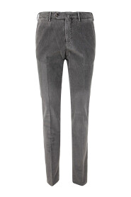 FLAT FRONT TROUSERS WITH DIAGONAL POCKETS