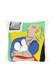 Woman in a yellow chair - Picasso - Pude - Goblinvævning -