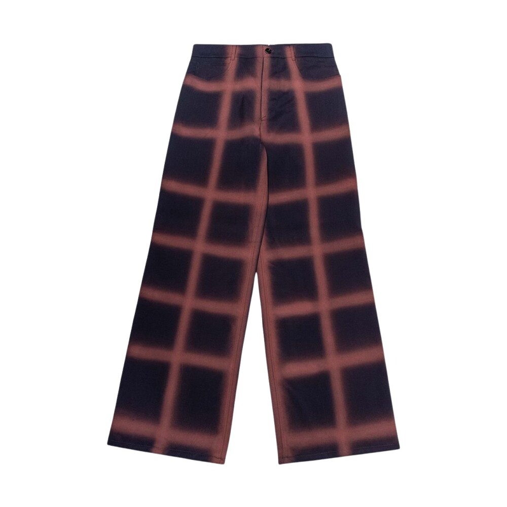 Large wool and pancake pants with tiles