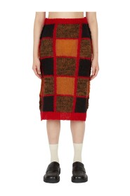 Contrast Knit Skirt