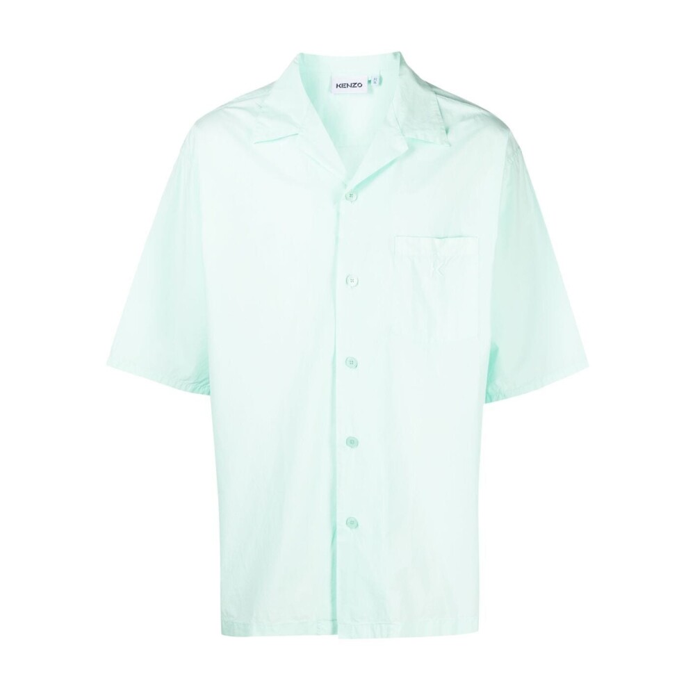 Casual short sleeves shirt with logo pocket