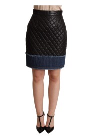 Quilted Leather Mini Skirts