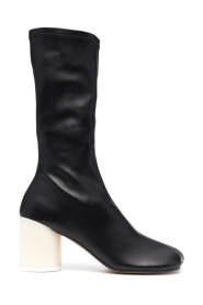 ANKLE SOCK BOOTS BLACK