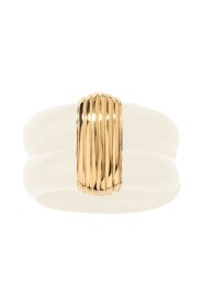 Katt resin and gold plated ring