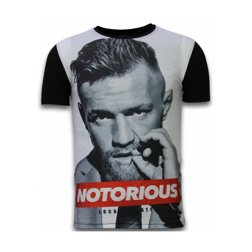 Zwart Escobar King Of Cocaine Digital Rhinestone T skjorte Zwart Gangster Marilyn Digital Rhinestone T skjorte