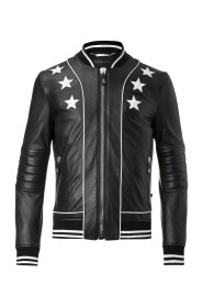 Leather Bomber Jacket