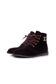 Pre - owned Velvet CC lace-up boots