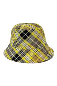 Reversible Checked Wool-blend Bucket Hat