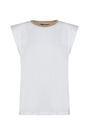 T-Shirt with Lúrex neck