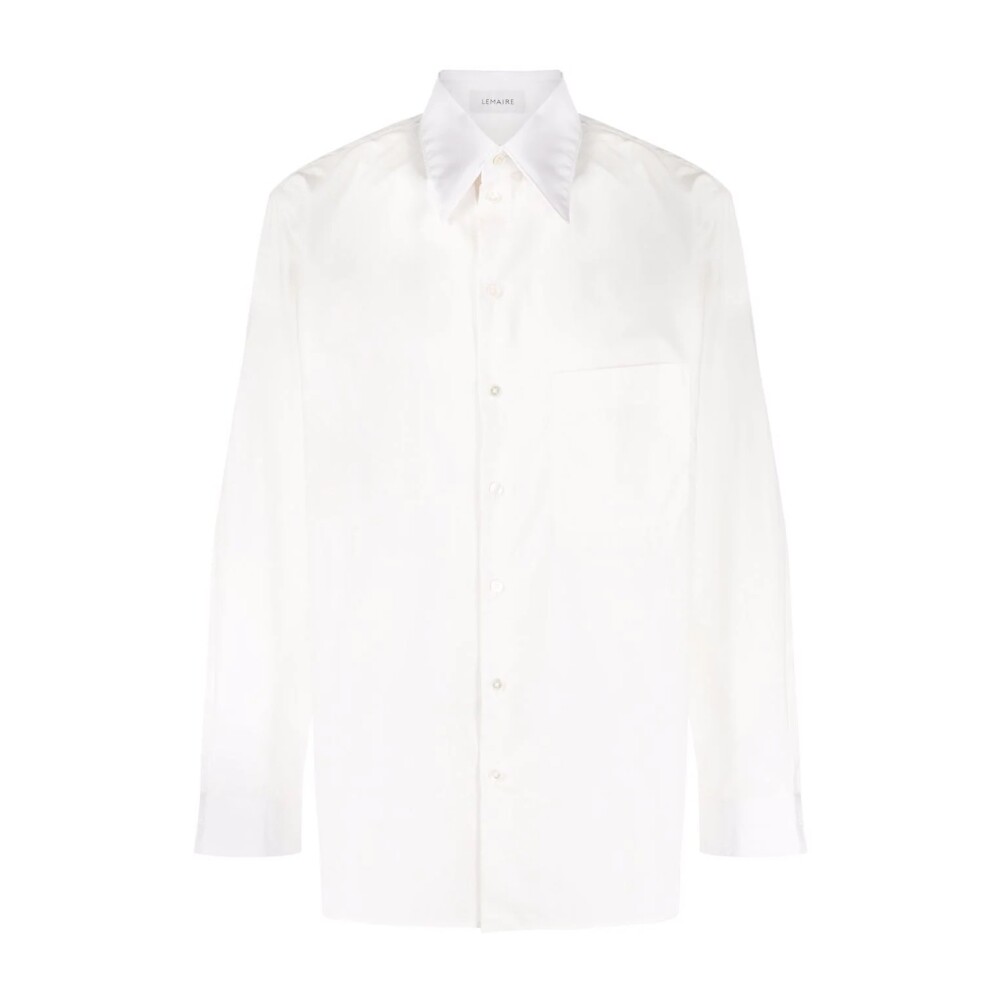 Lemaire - Långärmade skjortor - Vit -  Herr - Storlek: 50 FR
