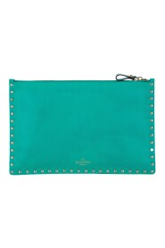 Pre-owned Rockstud Leather Clutch Bag