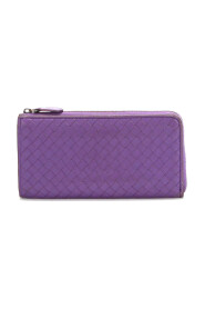 Pre-owned L-Shaped Fastener Long Wallet