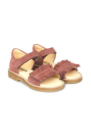 Sandal with ruffle and velcro 0542