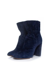 Round toe ruches ankle boots