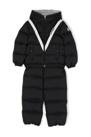 Down Jacket And Dungarees Set
