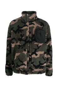Camouflage fleece jacket