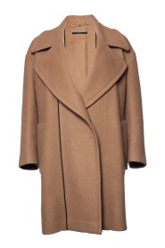 Pre-owned oversized cashmere coat.