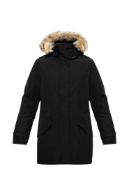 Hooded down jacket