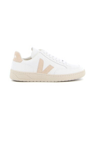 V-12 Leather White Sable Sneakers