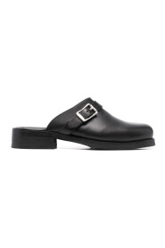 CAMION MULES BLACK LEATHER