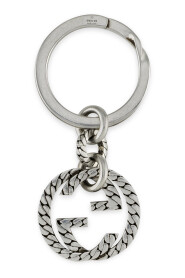 Gucci - YBF678644001 - Argento 925 - Key ring in sterling silver with Interlocking G details
